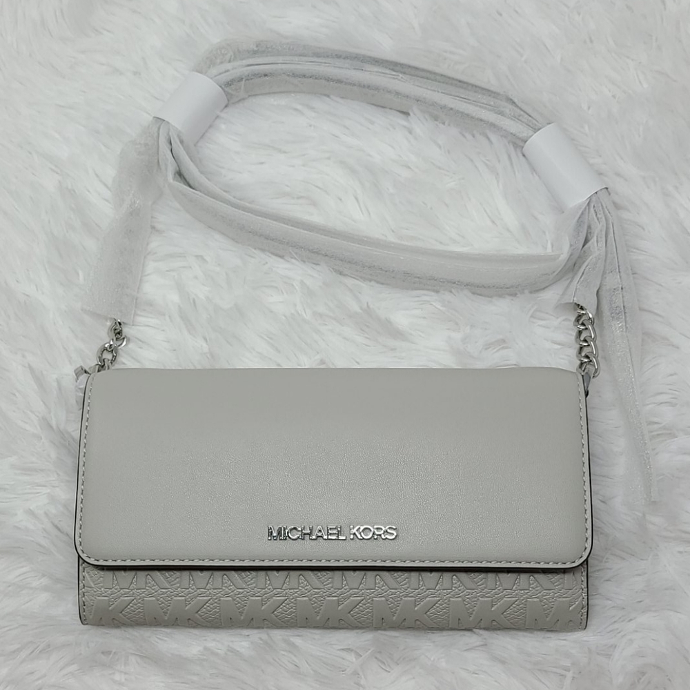 Michael Kors LG Wallet on Chain Vegan Faux Leather